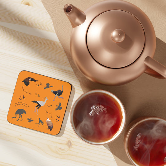 Coaster - Safari Bird-Themed (Tangerine)