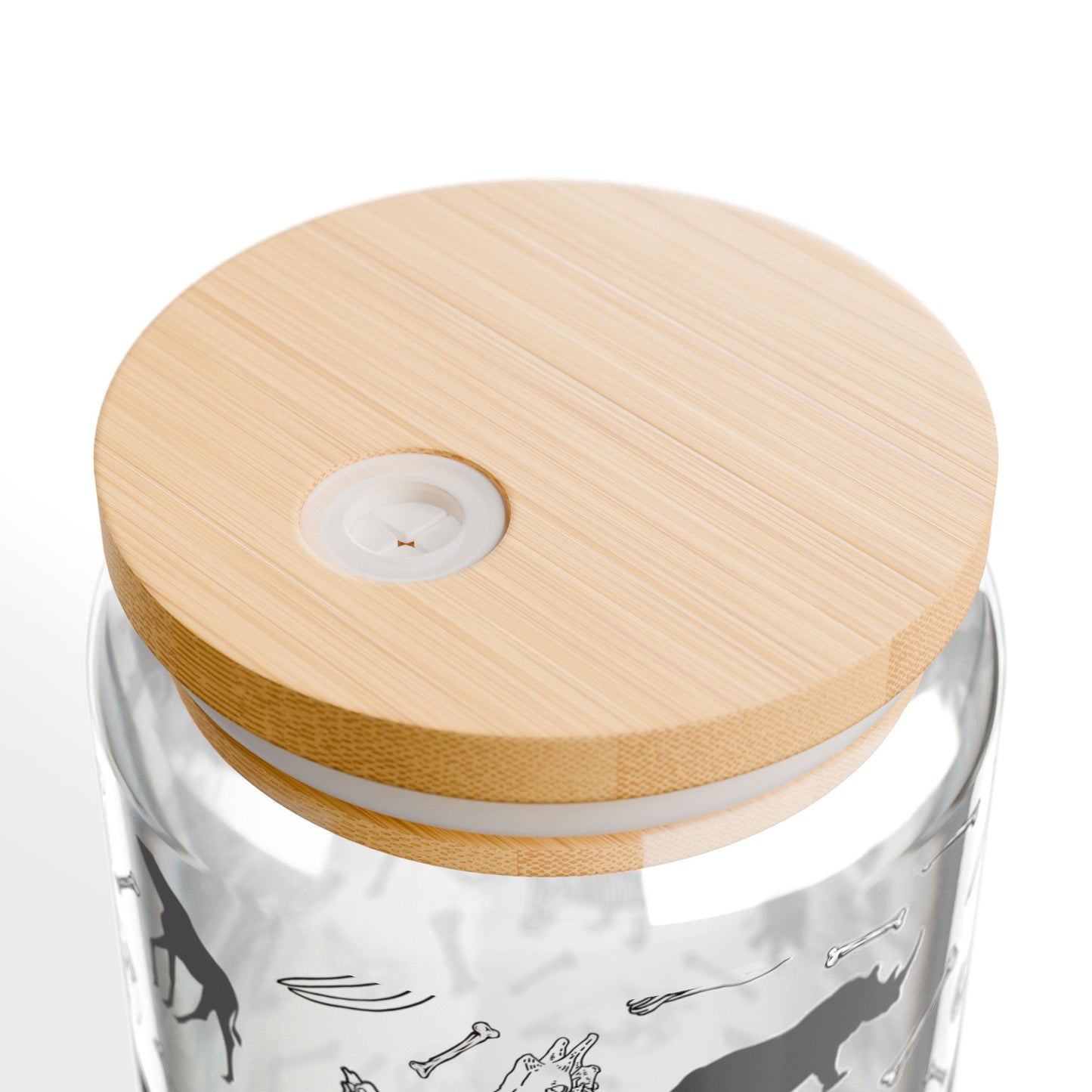 Animal Herbivore Skeleton Sipper Glass, Unique Drinkware for Nature Lovers, Eco-Friendly, Perfect for Gifts, Party Favor, Kids & Adults