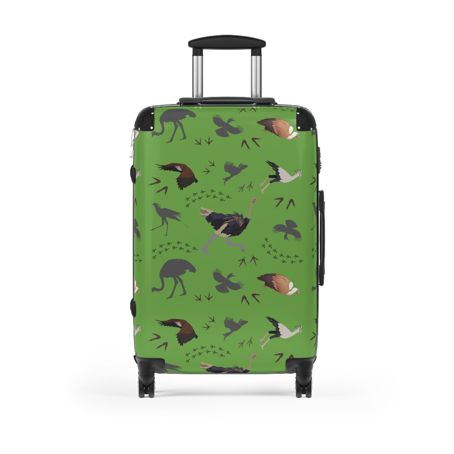 Safari Bird Travel Suitcase with Airplane Design, Luggage for Travelers, Custom Travel Bag, Vacation Essentials, Chic Carry-On