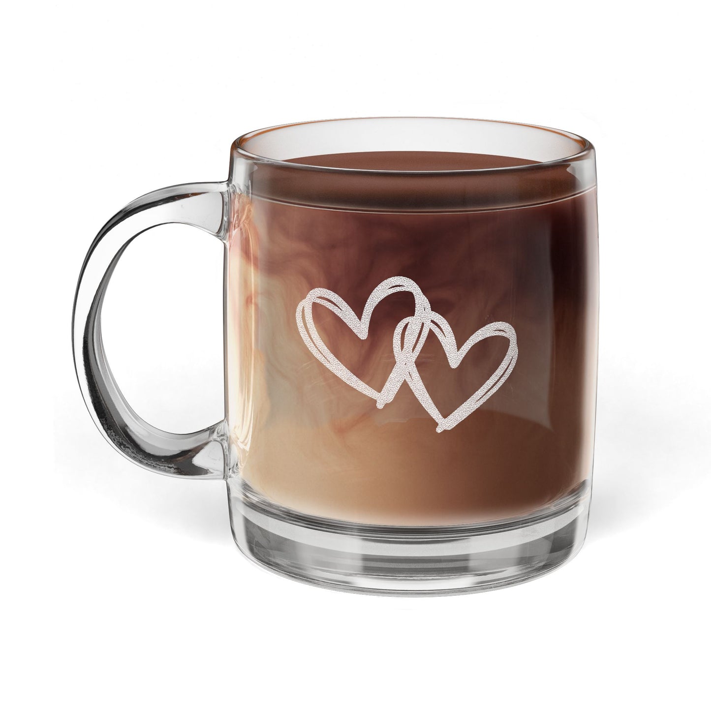 UNTAMED HEART Engraved Coffee Mug, Custom Gift for Coffee Lovers, Unique Housewarming Present, Engraved Glassware for Any Occasion