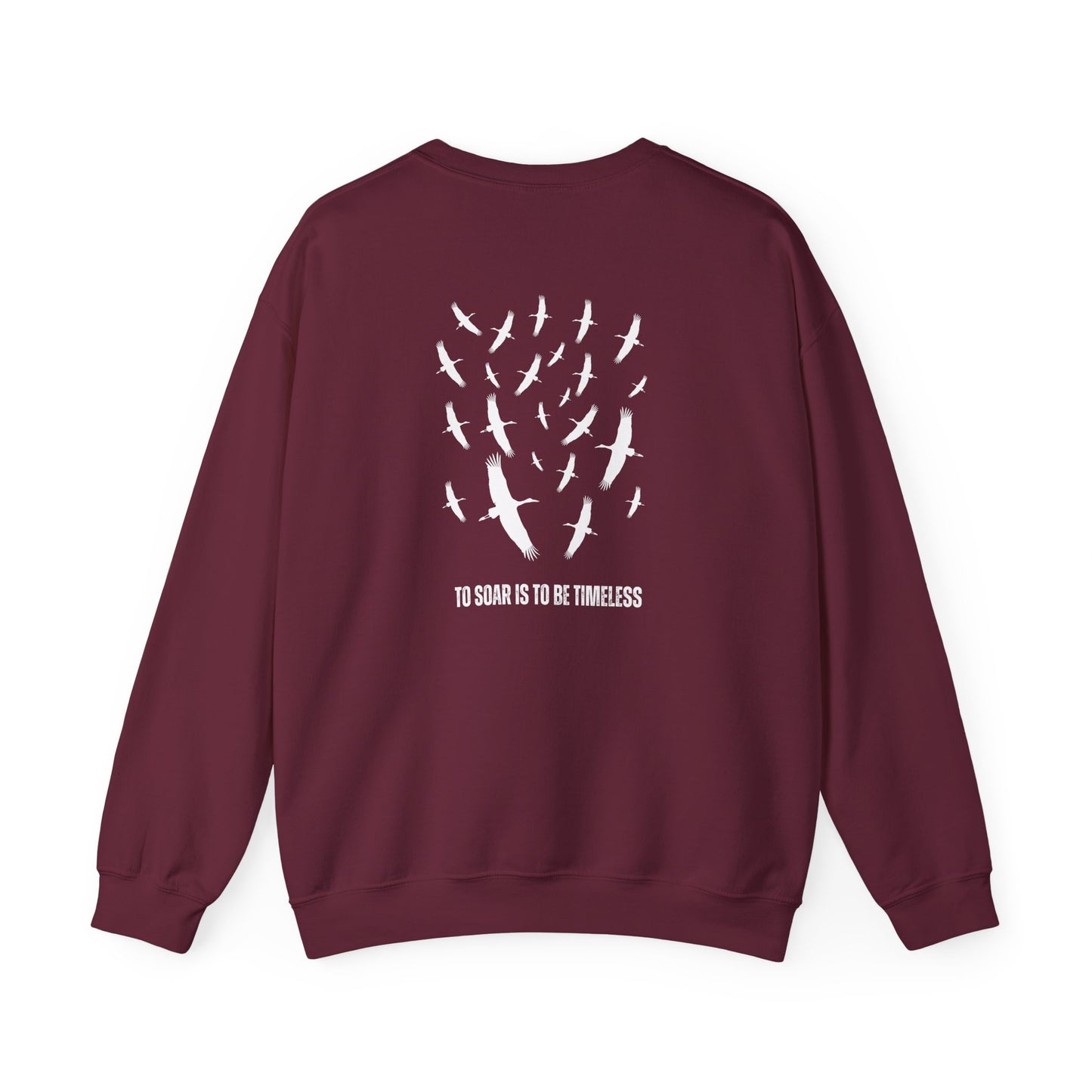 Soaring Stork Crewneck Sweatshirt | Unisex Sweater for Nature Lovers, Perfect for Gift Giving, Cozy Wear, Outdoor Adventures, Eco-Friendly