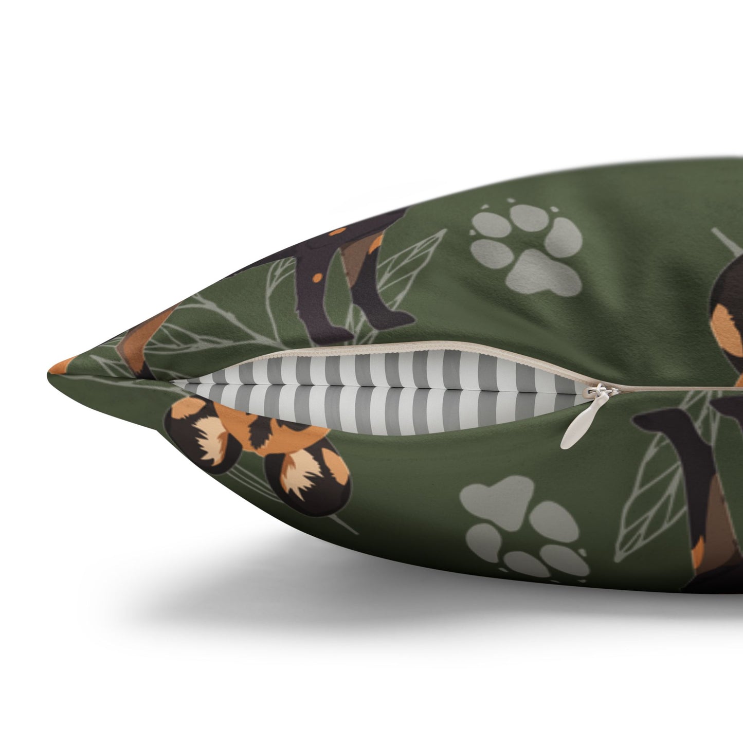 Wild Dog Pack Lux Faux Suede Throw Pillow Cover – 18" x 18" & 20" x 20"