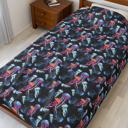 Jellyfish Dance Velveteen Plush Blanket