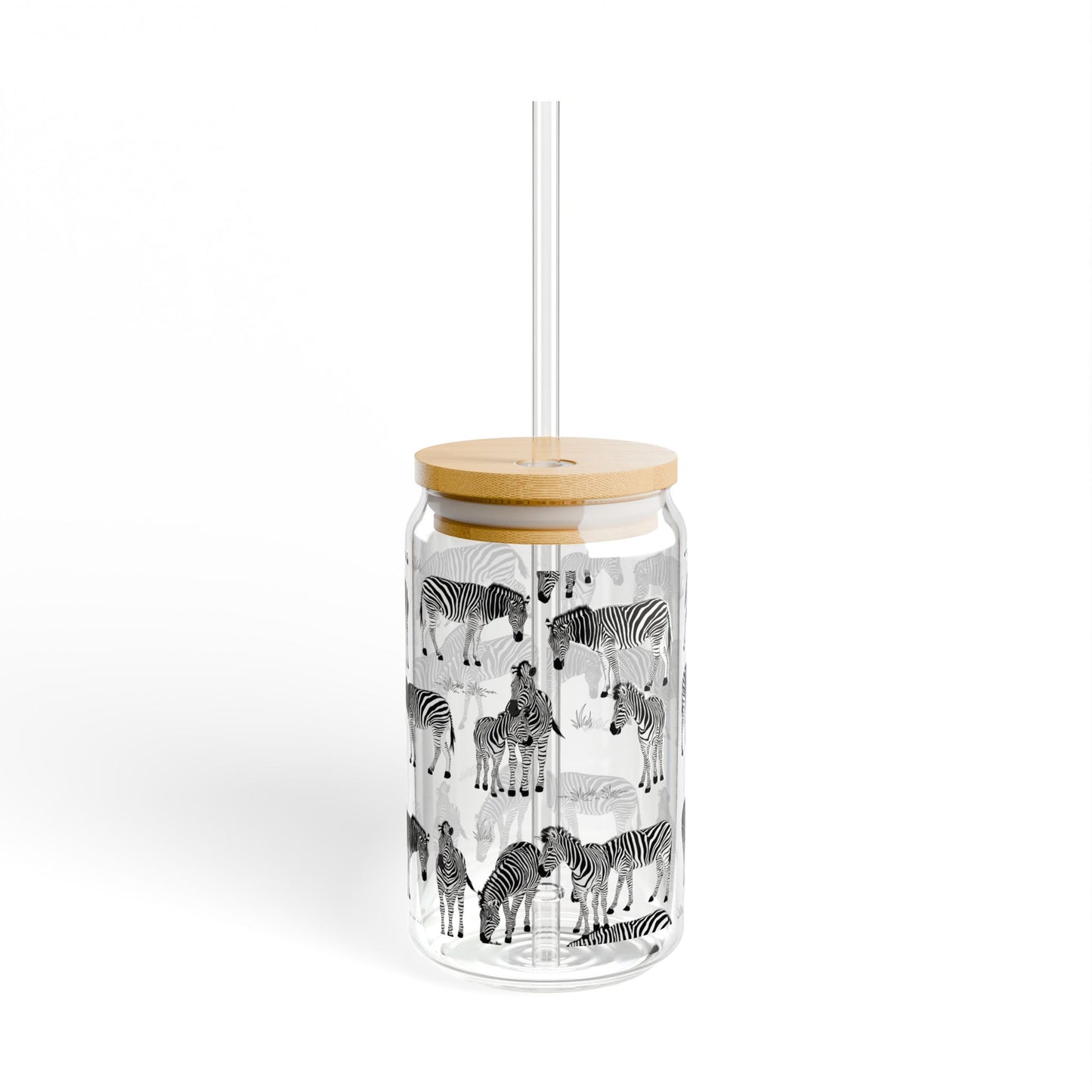 Zebra Herd Sipper Glass