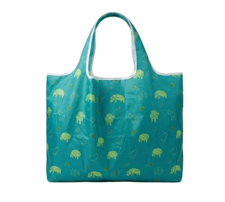 Hippo Reusable Shopping Bag - Recycled Ripstop Tote