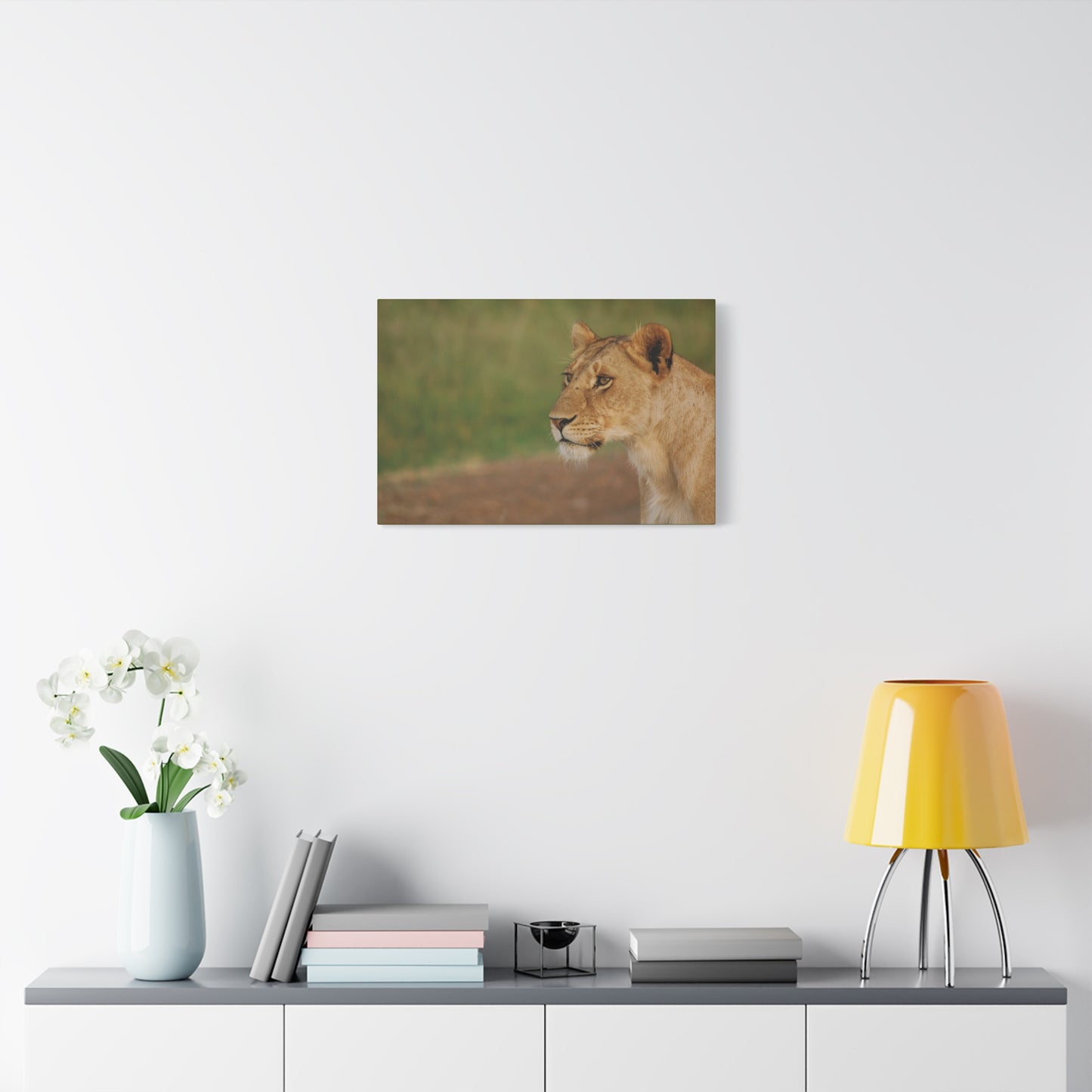 Canvas Art Lioness "Eyes of Intent"