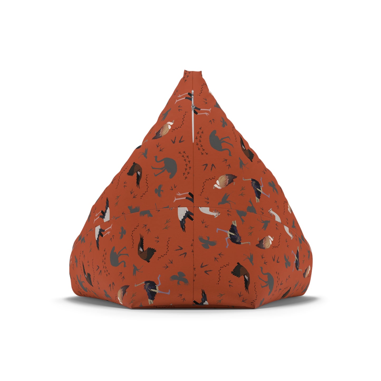 Bean Bag Chair Cover - Safari Bird Pattern (Tsavo Dust)