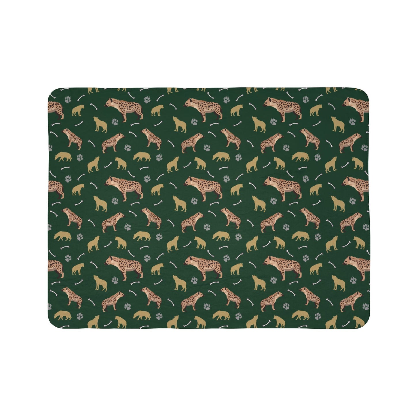 Hyena Clan Fleece Sherpa Blanket