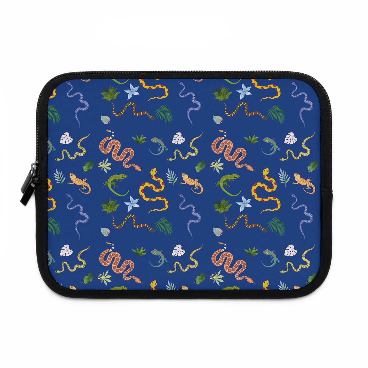 Dancing Reptile Pattern Laptop Sleeve, Stylish Laptop Bag, Wildlife Laptop Cover, Gift for Bird Lovers, Laptop Case for Travel