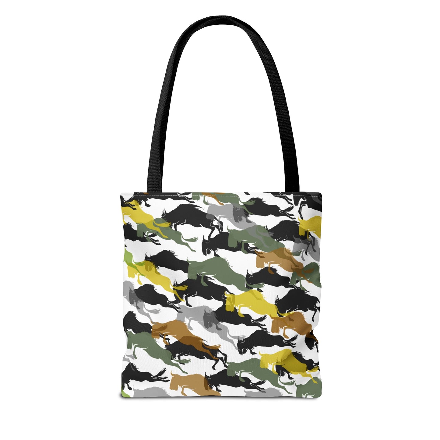 Wildebeest Crossing Tote Bag - White