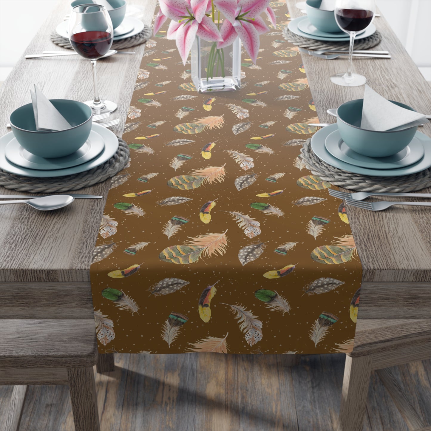Table Runner - Savannah Plumes