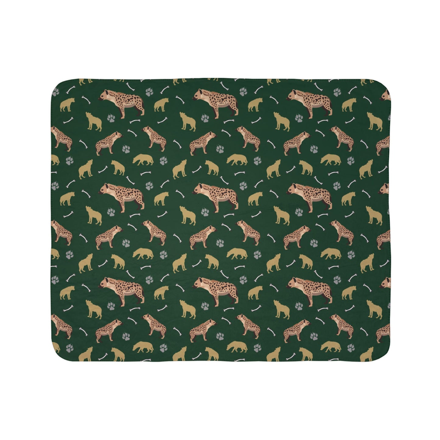 Hyena Clan Fleece Sherpa Blanket