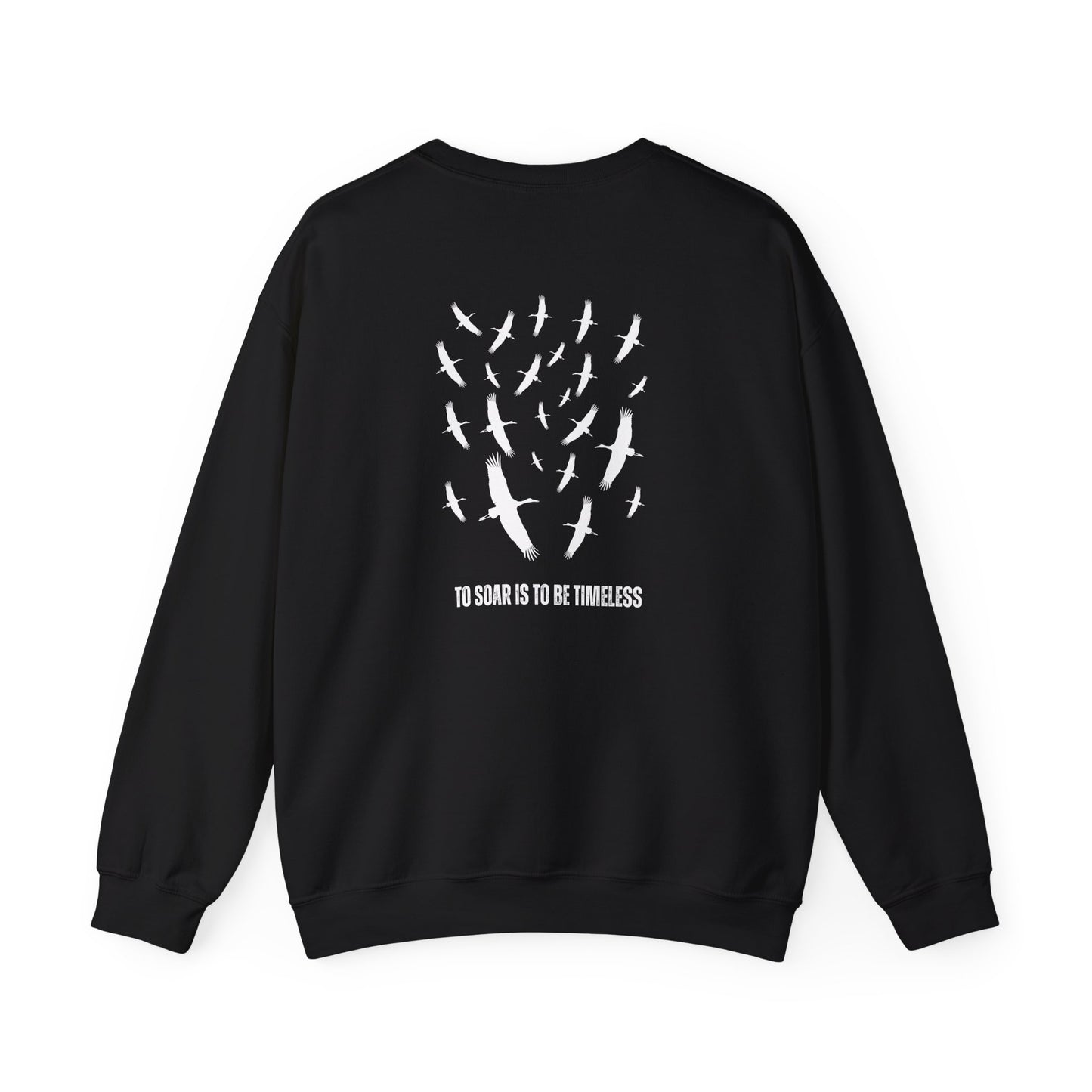 Soaring Stork Crewneck Sweatshirt | Unisex Sweater for Nature Lovers, Perfect for Gift Giving, Cozy Wear, Outdoor Adventures, Eco-Friendly