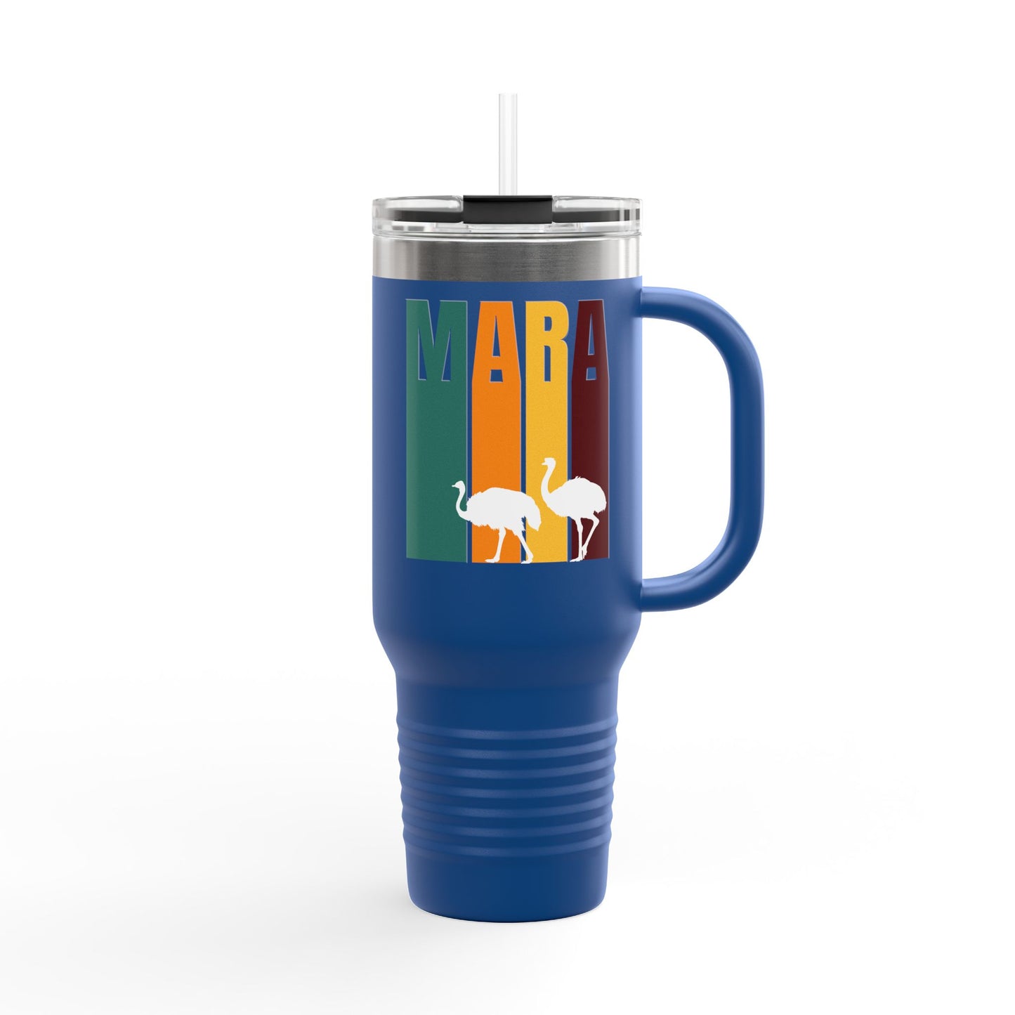 MARA Insulated Travel Mug with Ostrich, 40oz - Perfect for Road Trips, Adventure Enthusiasts, Camping, and Eco-Friendly Gifts, Travel Tumbler, [...]