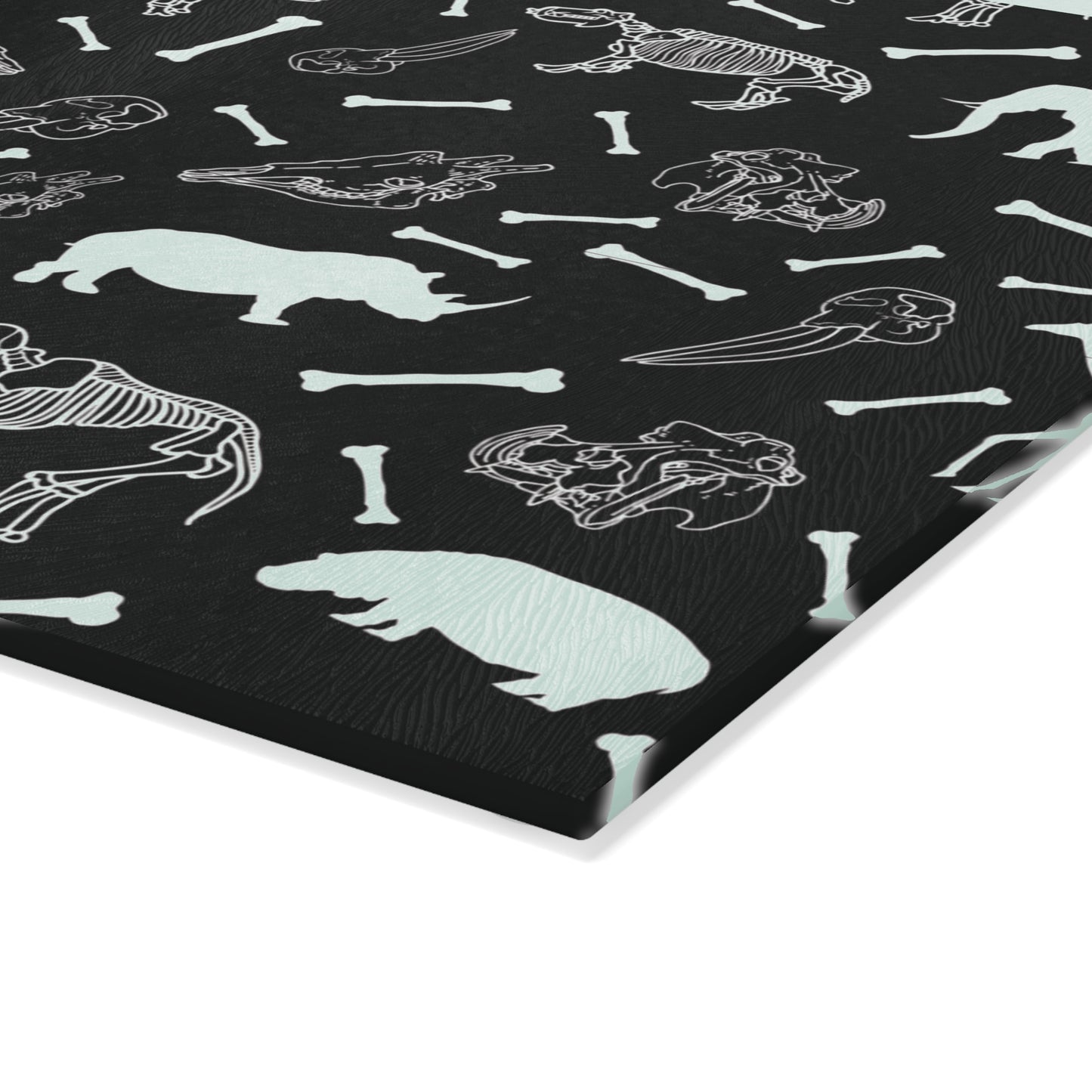 Animal Skeleton Glass Cutting Board