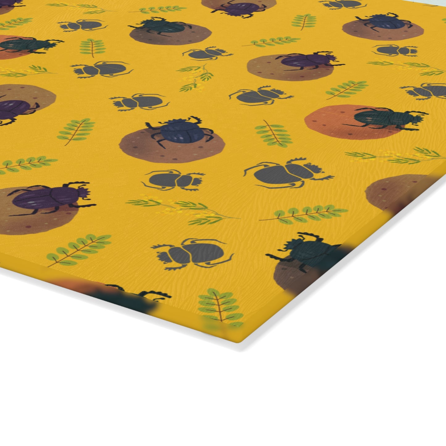 Dung Beetle Glass Cutting Board