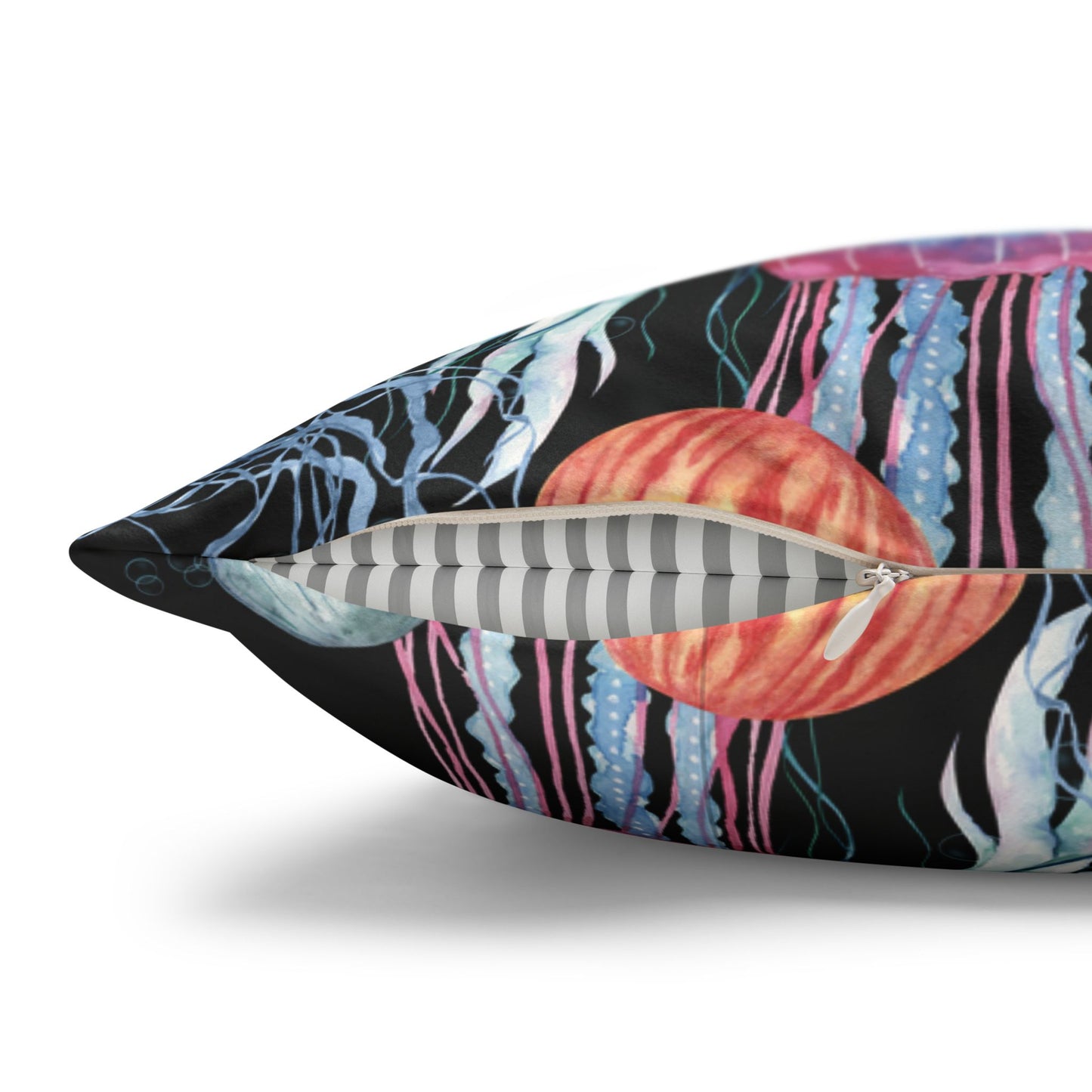 Jellyfish Dance Lux Faux Suede Throw Pillow Cover – 18" x 18" & 20" x 20"