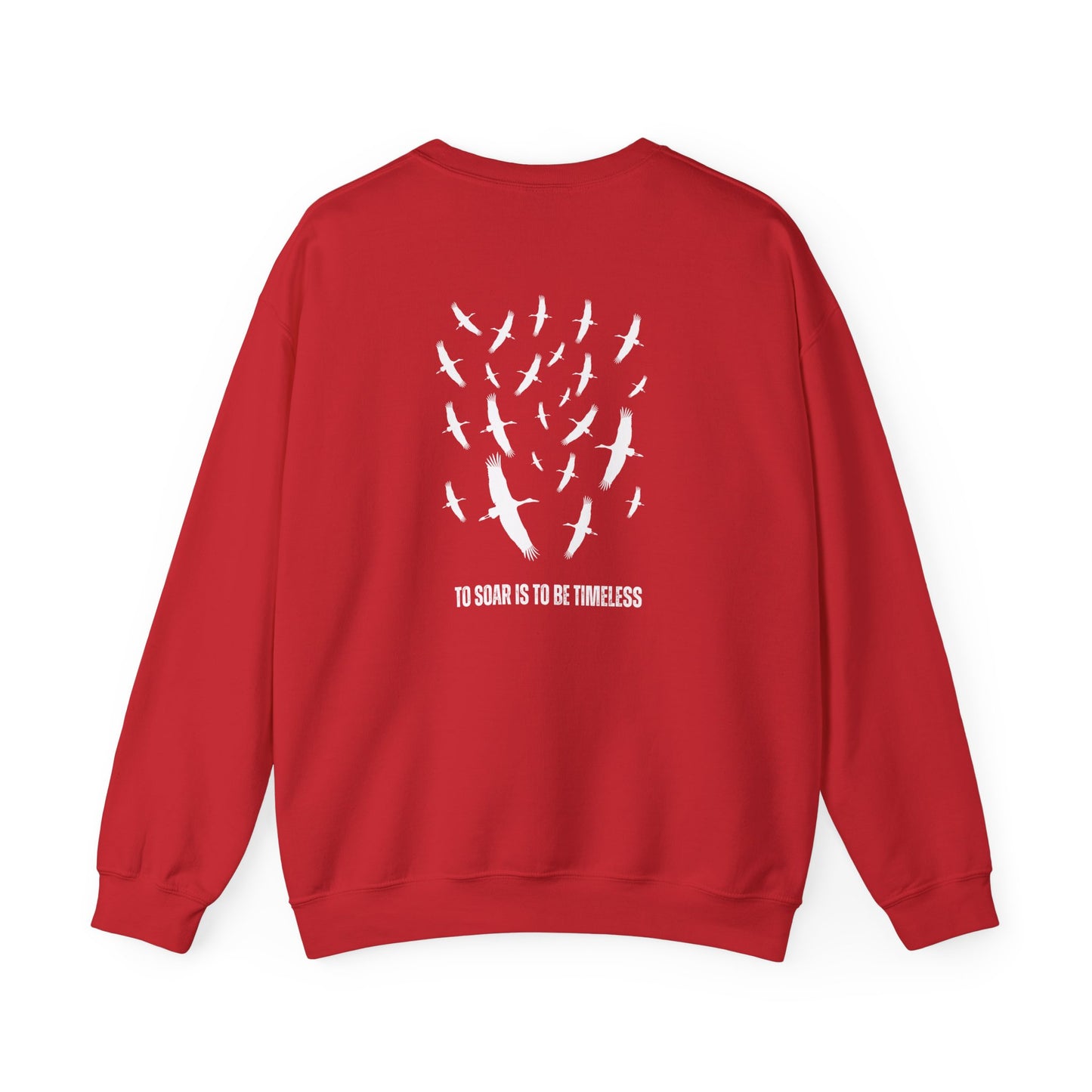 Soaring Stork Crewneck Sweatshirt | Unisex Sweater for Nature Lovers, Perfect for Gift Giving, Cozy Wear, Outdoor Adventures, Eco-Friendly
