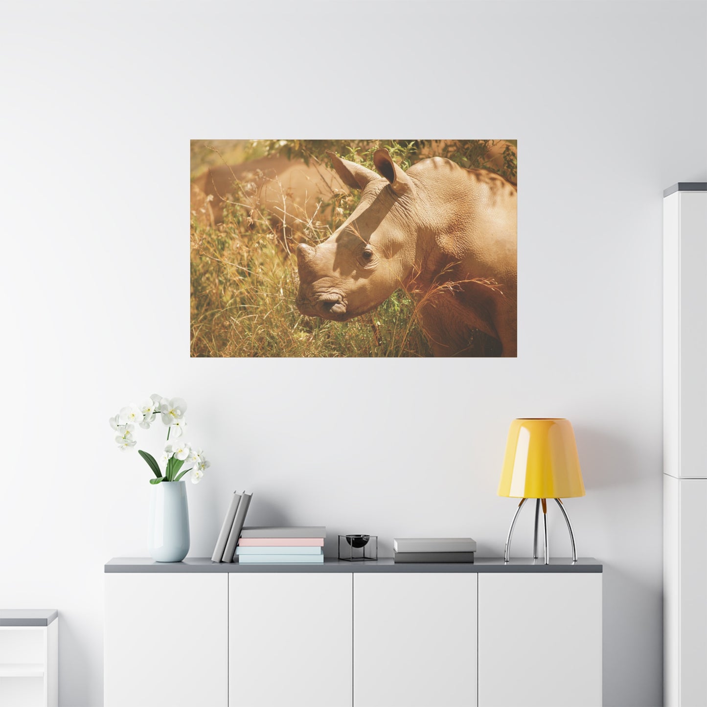 Canvas Art Rhino Baby "Little Giant"