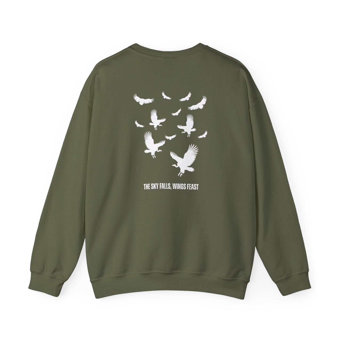Soaring Vulture Crewneck Sweatshirt | Unisex Sweater for Nature Lovers, Perfect for Gift Giving, Cozy Wear, Outdoor Adventures, Eco-Friendly