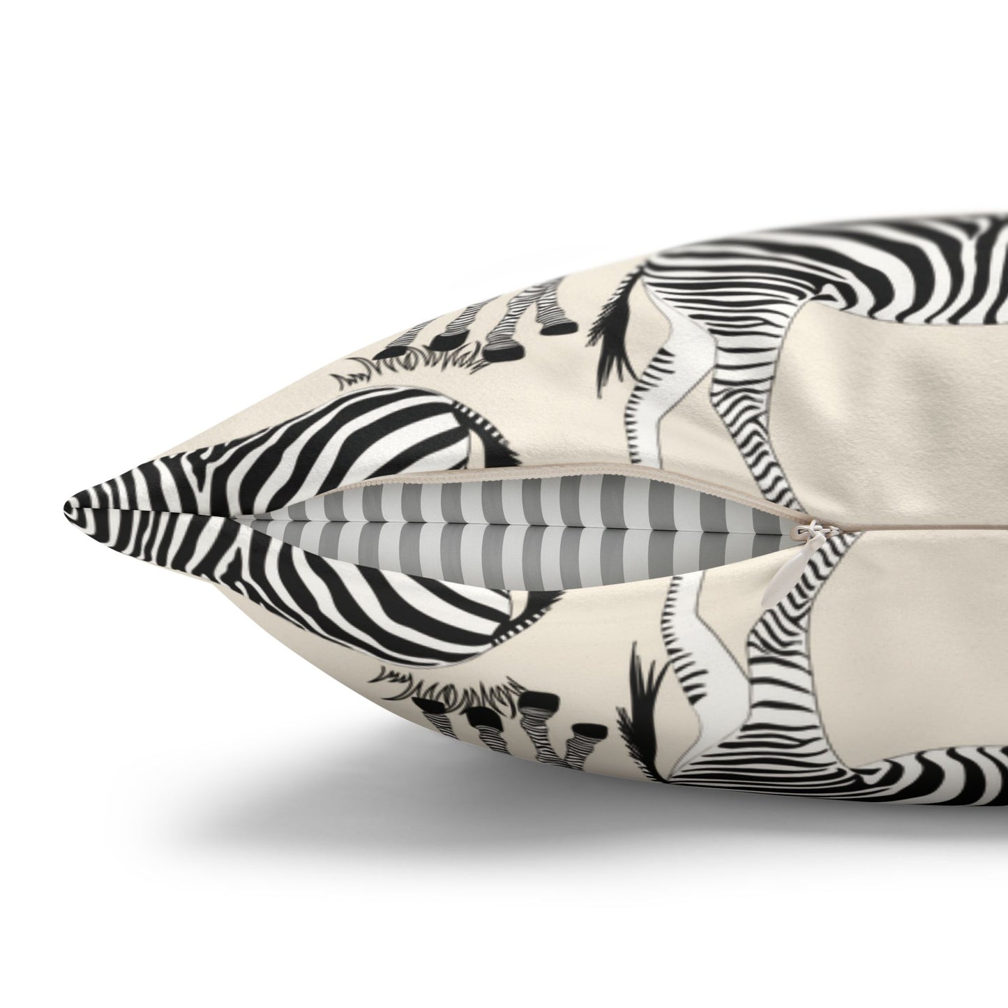 Zebra Herd Lux Faux Suede Throw Pillow Cover – 18" x 18" & 20" x 20"