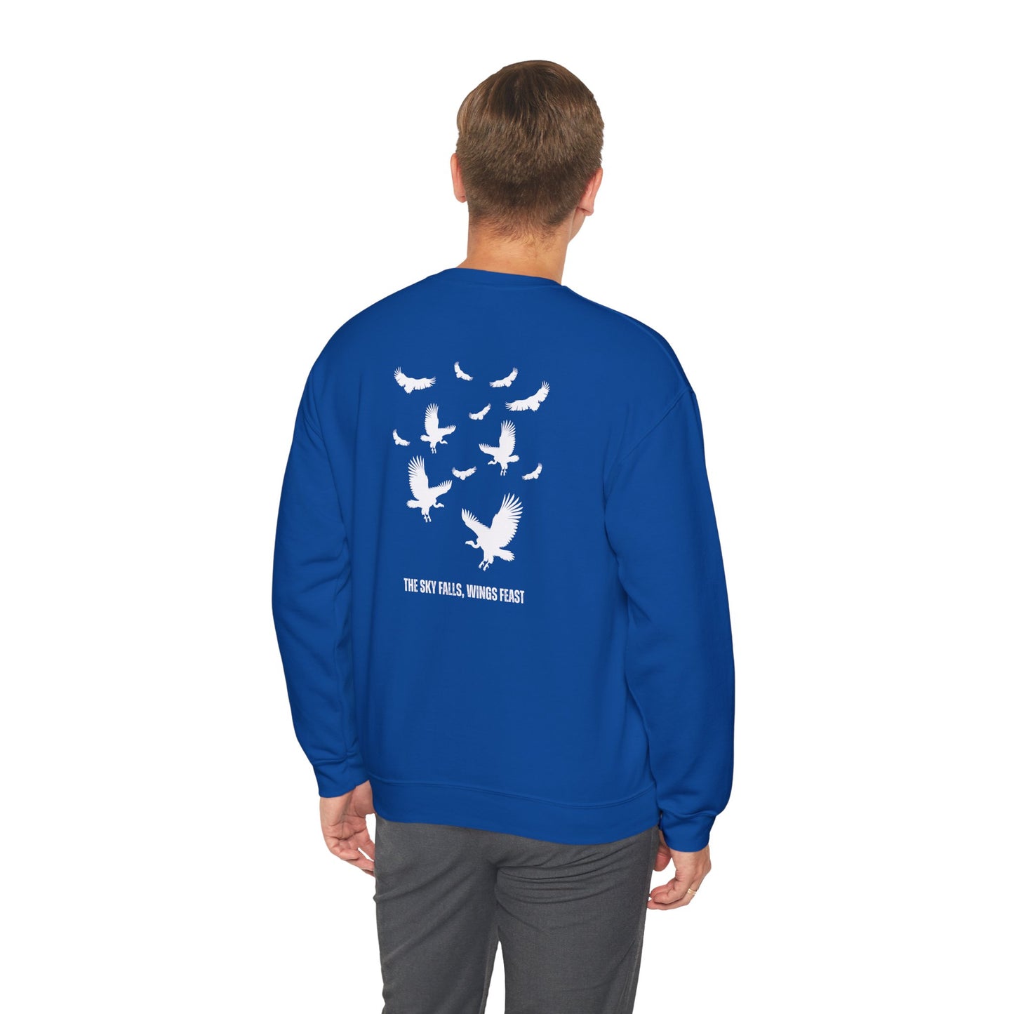 Soaring Vulture Crewneck Sweatshirt | Unisex Sweater for Nature Lovers, Perfect for Gift Giving, Cozy Wear, Outdoor Adventures, Eco-Friendly