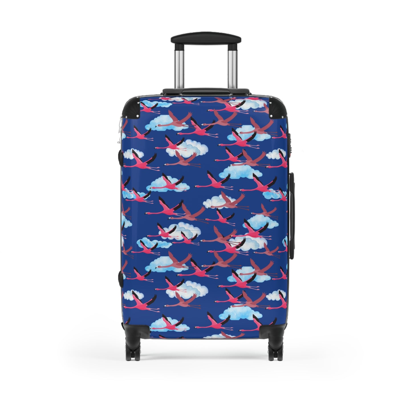 Stylish Flying Flamingo Travel Suitcase with Airplane Design, Luggage for Travelers, Custom Travel Bag, Vacation Essentials, Chic Carry-On