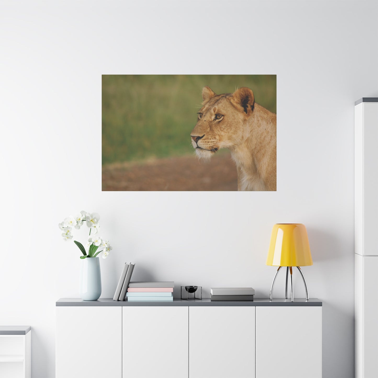 Canvas Art Lioness "Eyes of Intent"