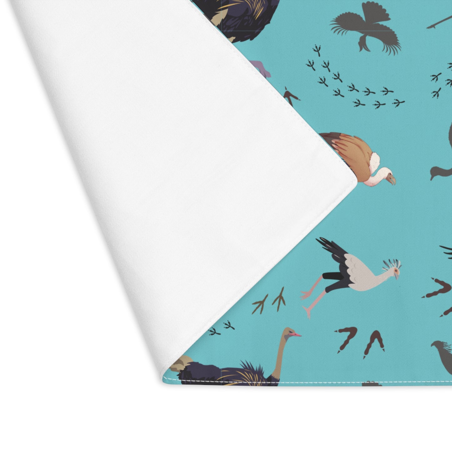 Placemat - Safari Bird Print (Sky Blue)