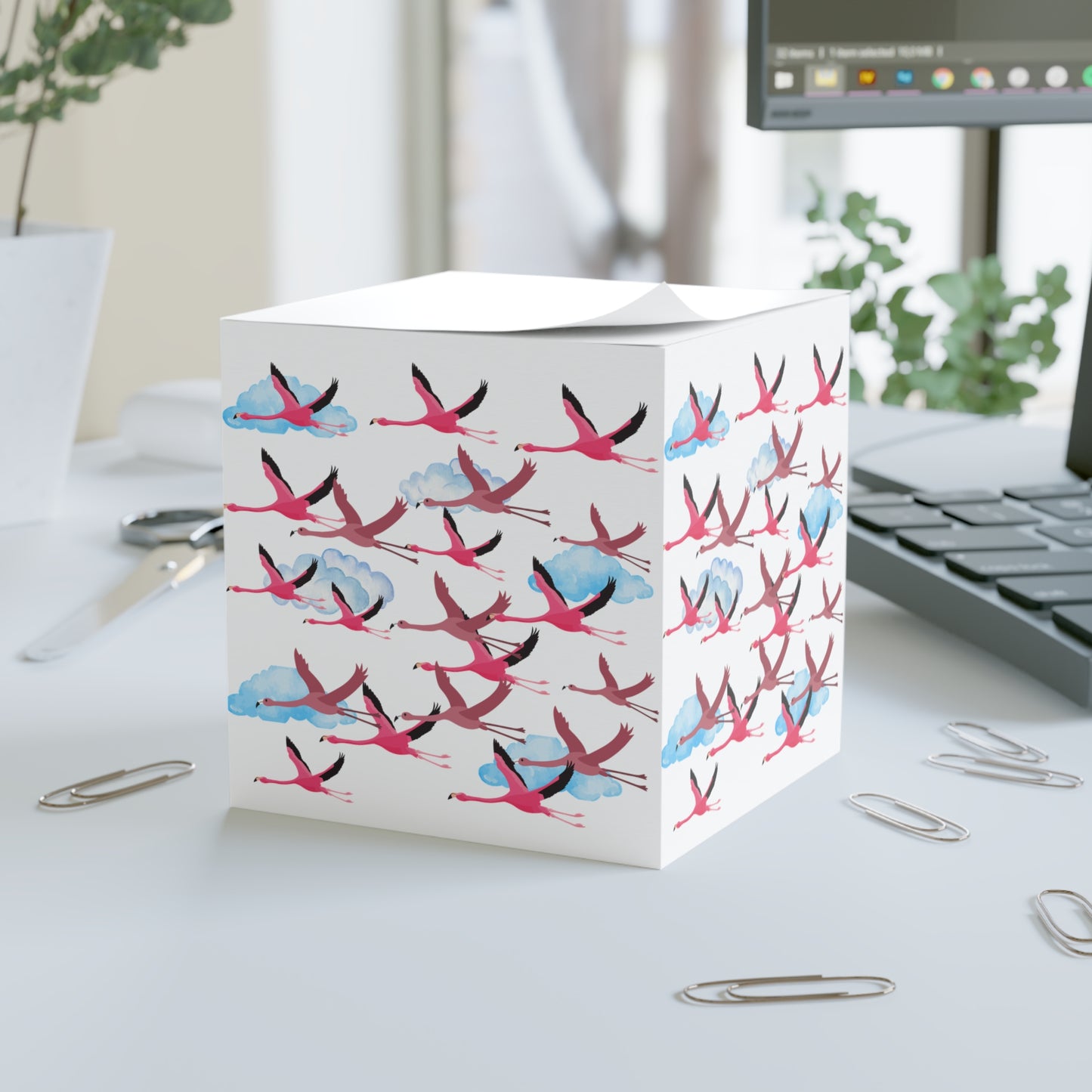 Copy of Safari Bird Print Note Cube, Cute Stationery, Desk Organizer, Gift for Bird Lovers, Office Supplies, Nature Inspired Decor