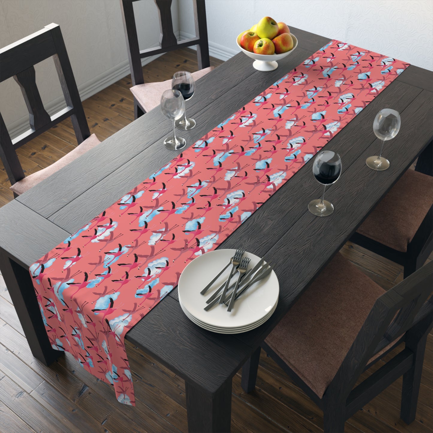 Table Runner - Flying Flamingo
