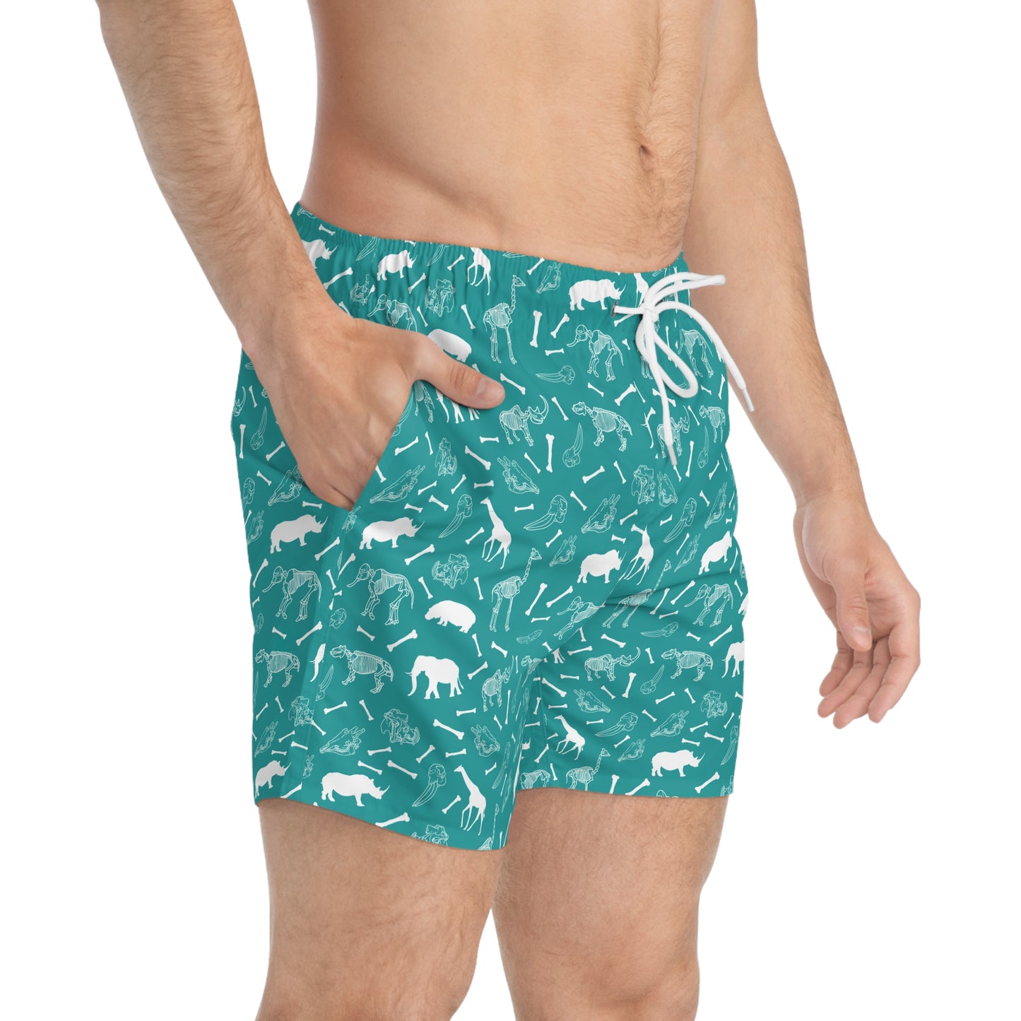 Animal Skeleton Swim Trunks