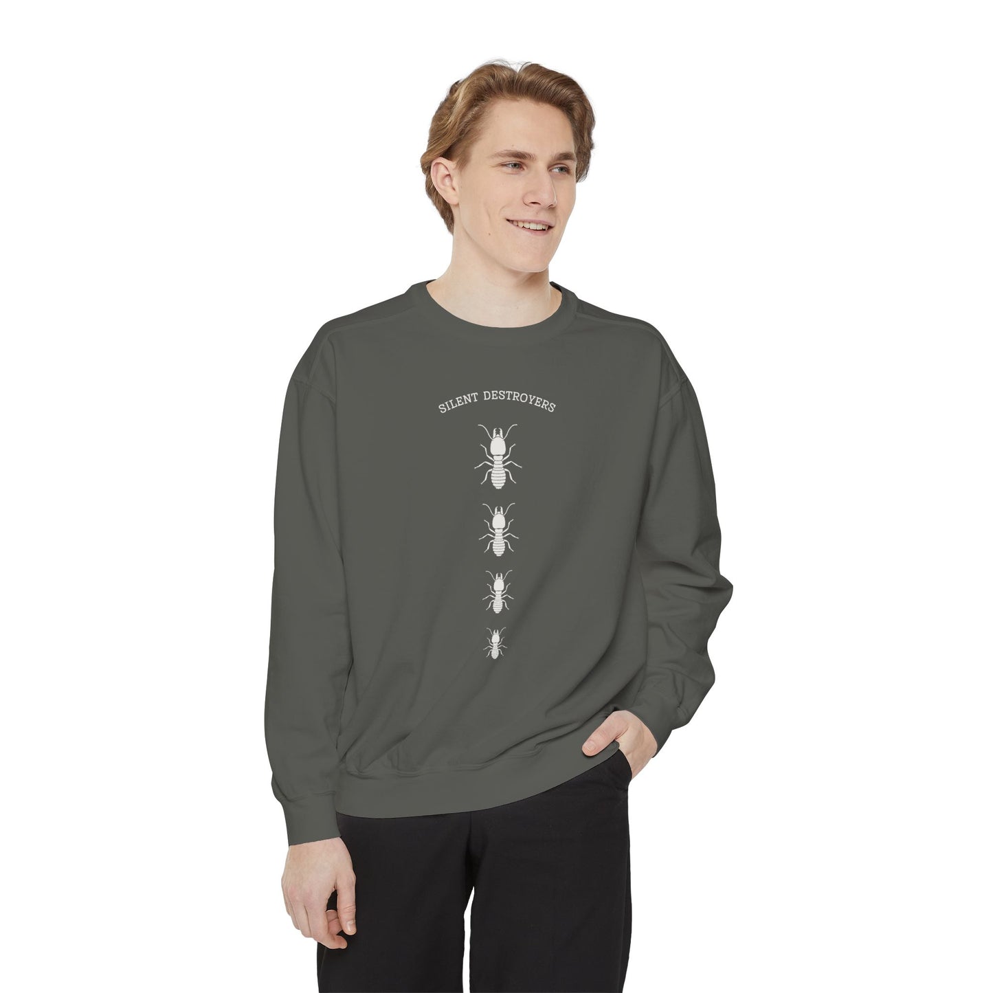 Termite Design Sweatshirt, Cozy Unisex Pullover, Perfect for Nature Lovers, Gifts for Biologists, Casual Layering Piece