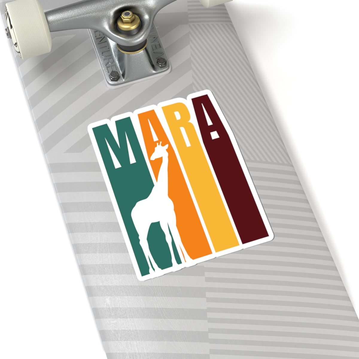 Safari Themed, Giraffe, Masai Mara, Vibrant Kiss-Cut Stickers for Laptop, Scrapbooking, Gifts, Eco-Friendly Decor, Customizable Designs