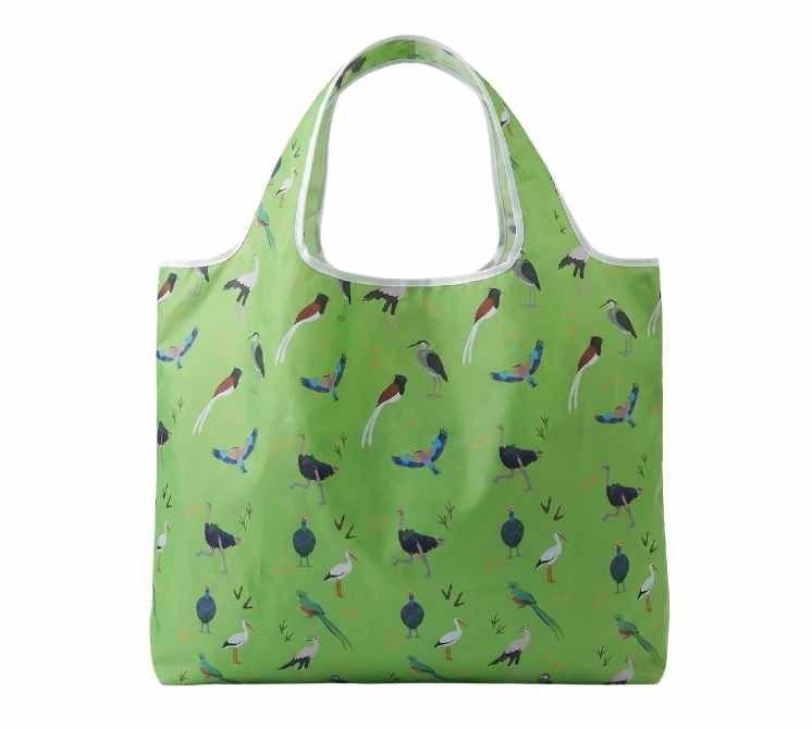 Safari Birds Reusable Shopping Bag - Recycled Ripstop Tote