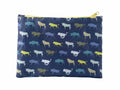 Wildebeest Stampede Travel Pouch | Navy Recycled Ripstop Organizer