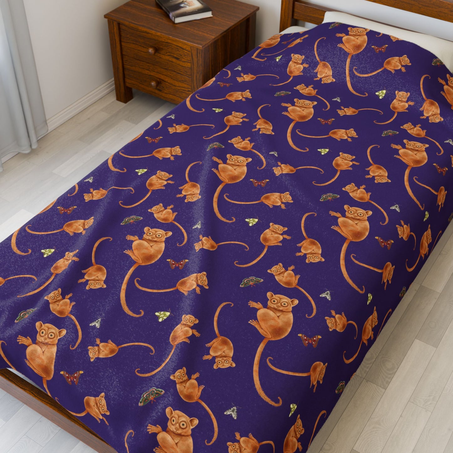 Bushbaby Velveteen Plush Blanket