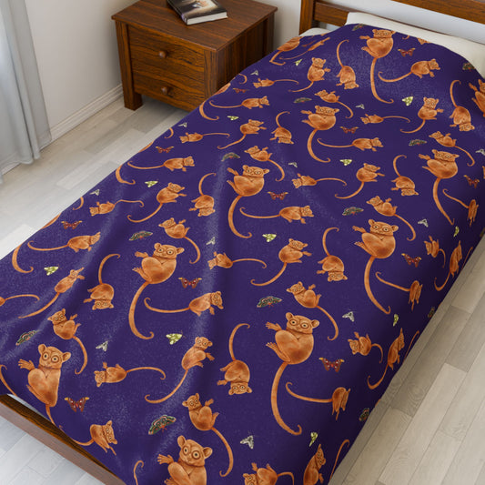 Bushbaby Velveteen Plush Blanket