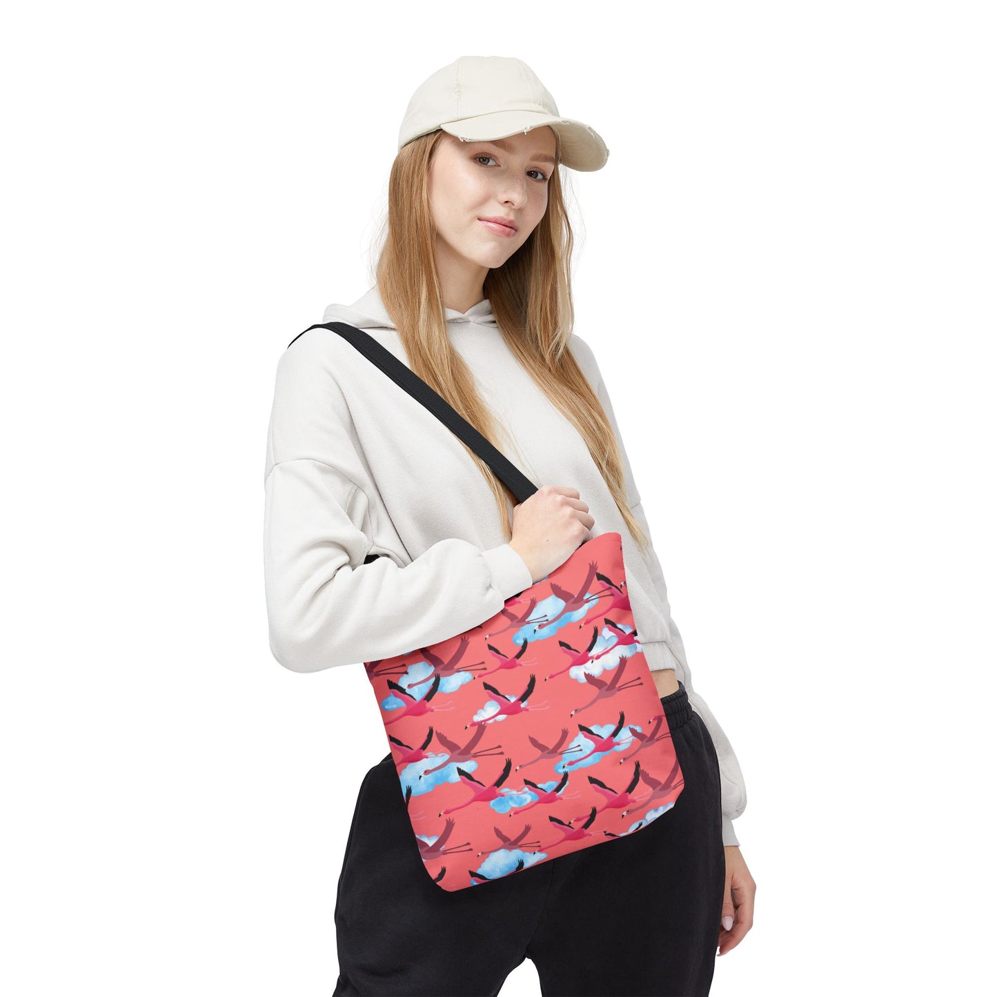 Flying Flamingo Tote Bag