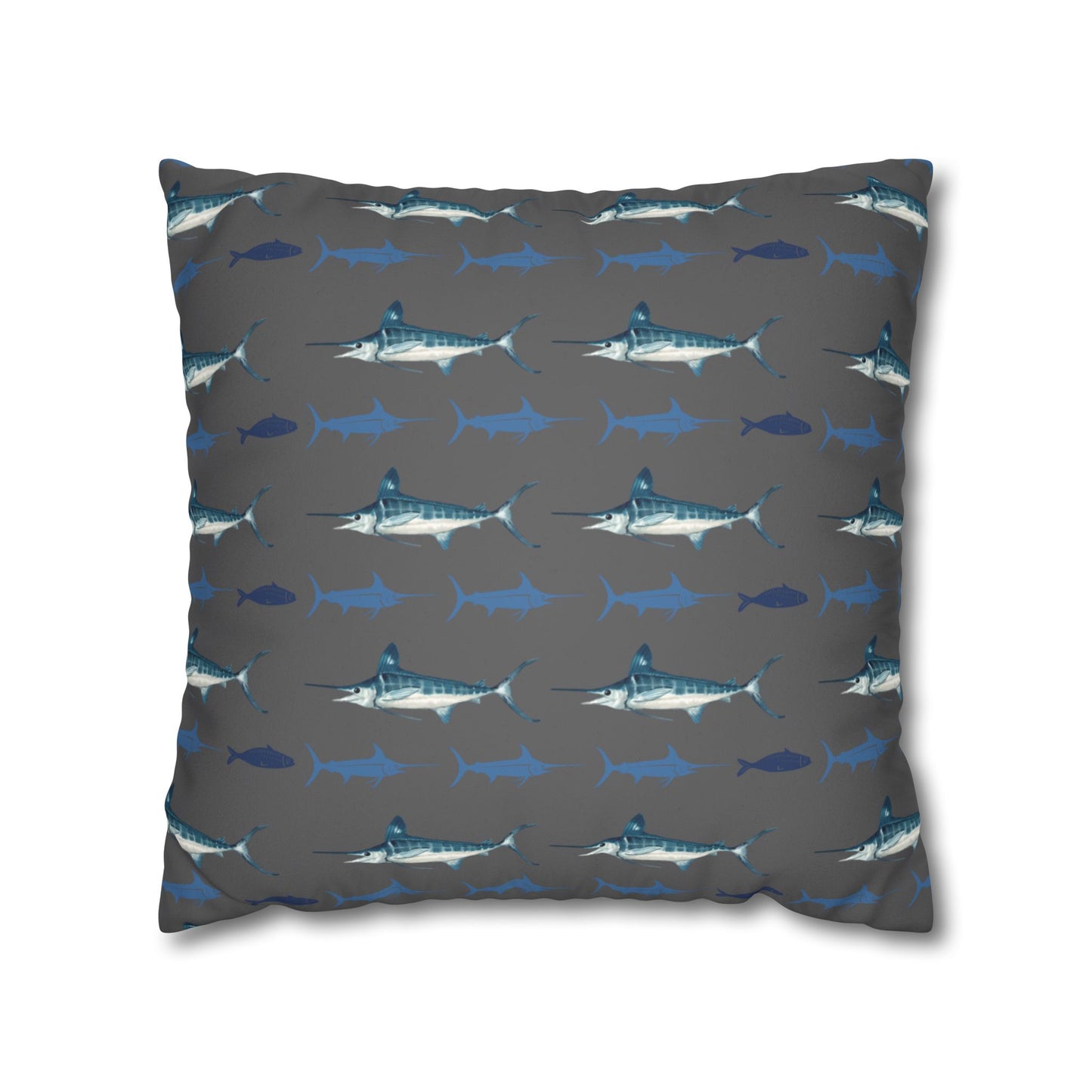 Marlin Lux Faux Suede Throw Pillow Cover – 18" x 18" & 20" x 20"