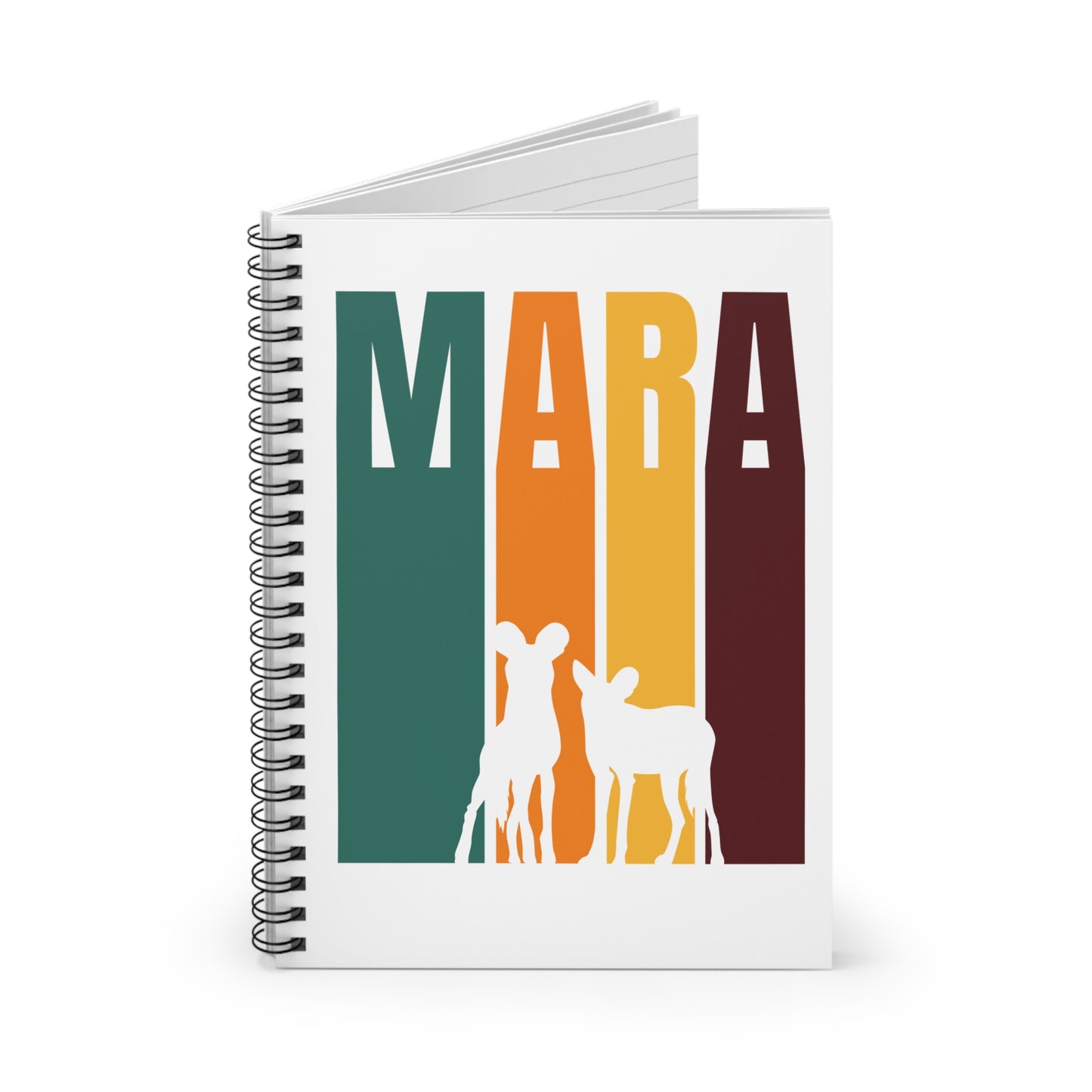 Wild Dogs in the Mara Spiral Notebook - Ruled Line | Eco-Friendly Journal, Masai Mara Safari, Travel Planner, Gift for Animal Lovers, Creative Writing, Nature Enthusiasts