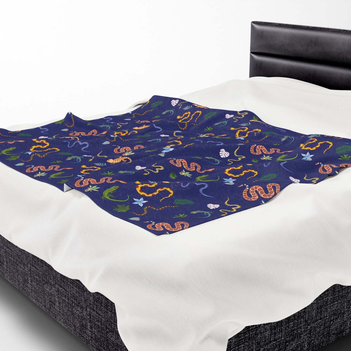 Dancing Reptile Velveteen Plush Blanket
