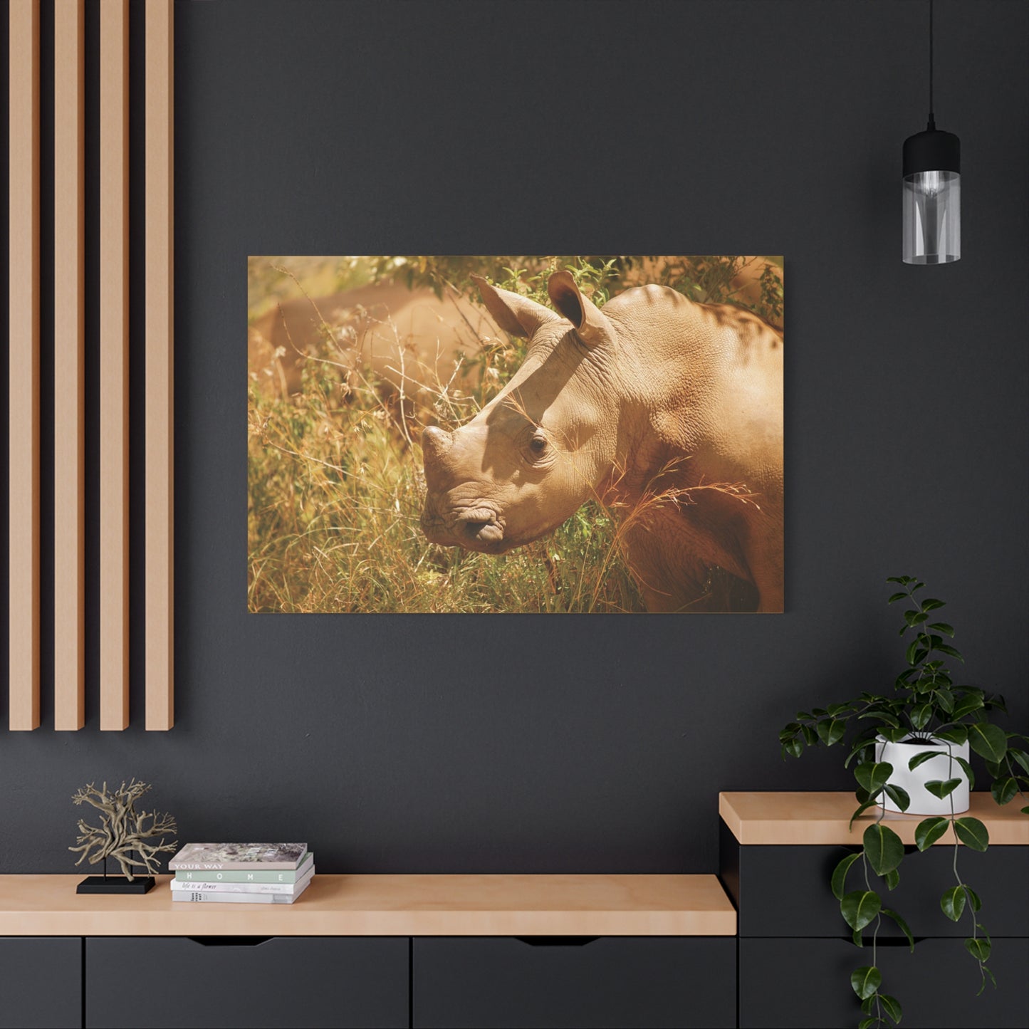 Canvas Art Rhino Baby "Little Giant"