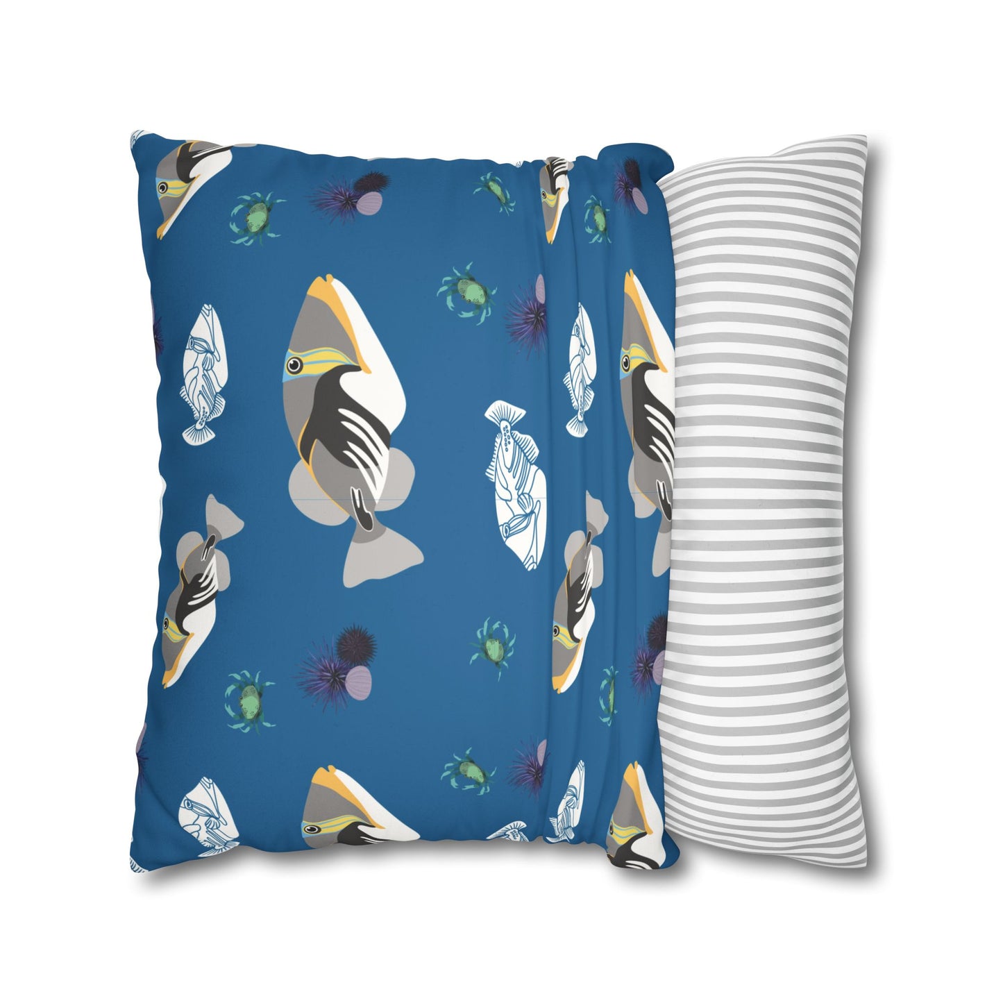 Triggerfish Lux Faux Suede Throw Pillow Cover – 18" x 18" & 20" x 20"