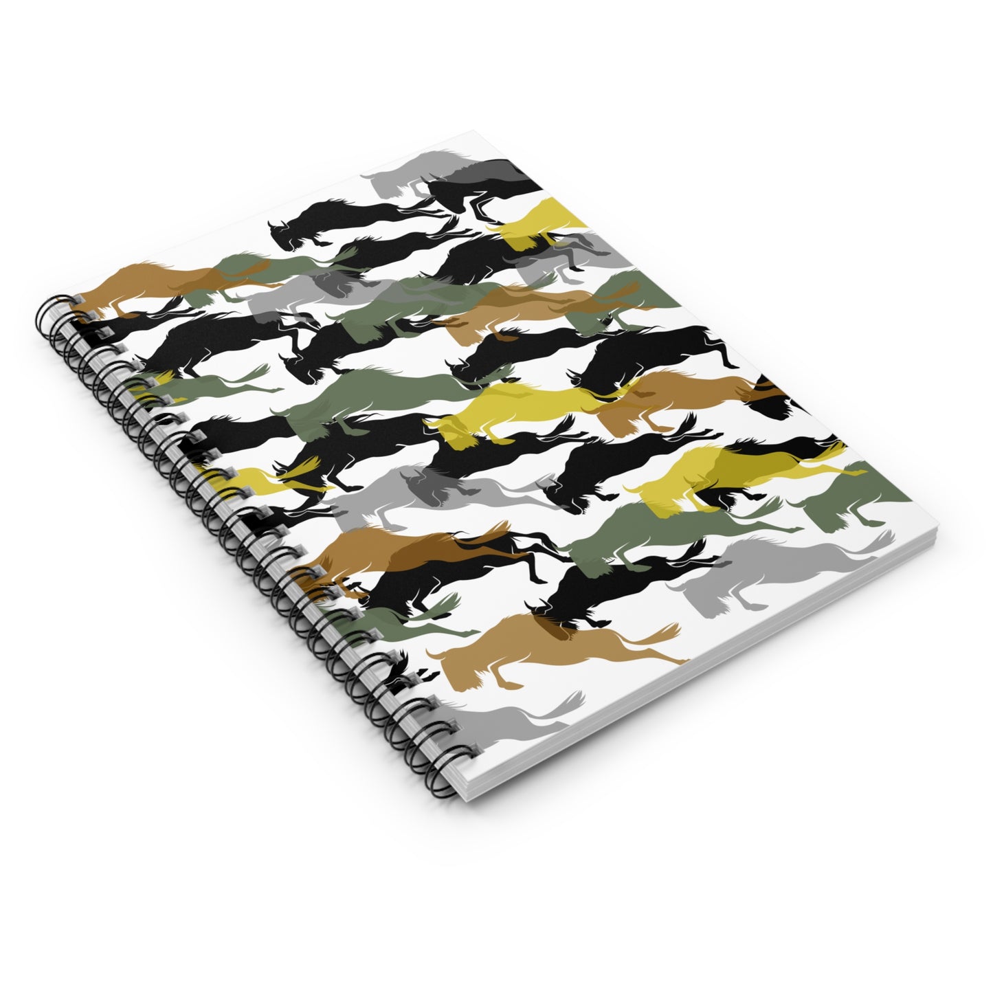 Notebook - Wildebeest Migration Theme, Ruled Line