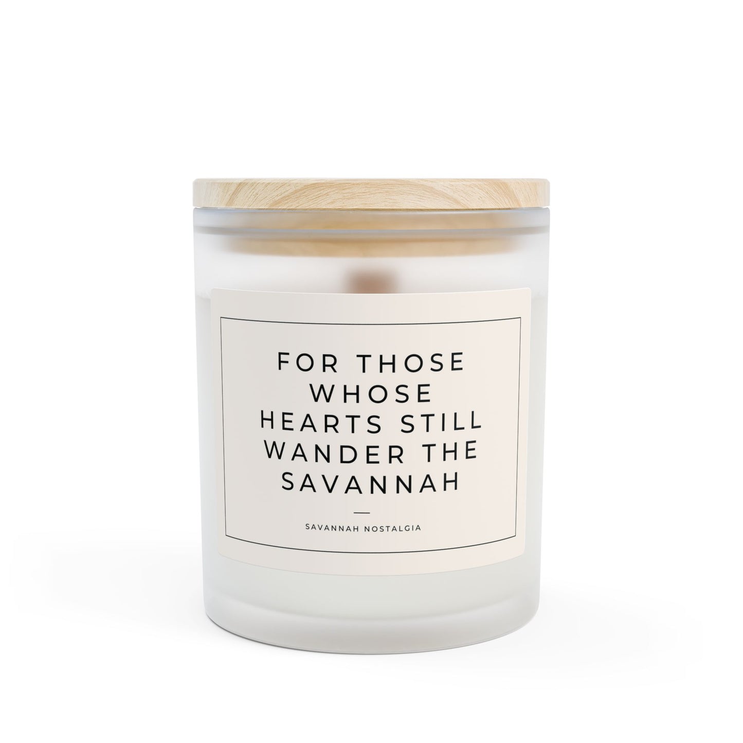 Frosted Glass Candle (11 oz) - Savannah Nostalgia
