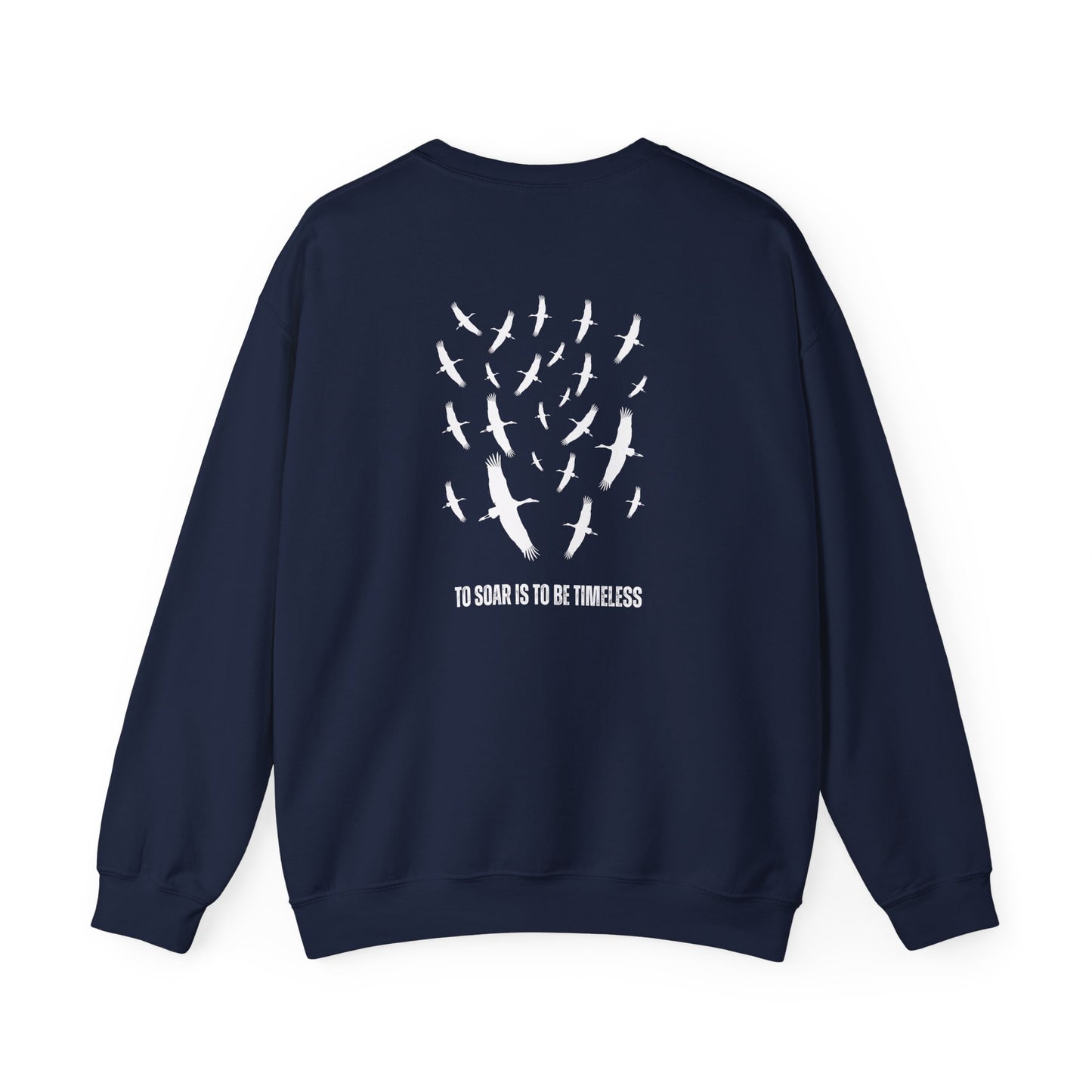 Soaring Stork Crewneck Sweatshirt | Unisex Sweater for Nature Lovers, Perfect for Gift Giving, Cozy Wear, Outdoor Adventures, Eco-Friendly