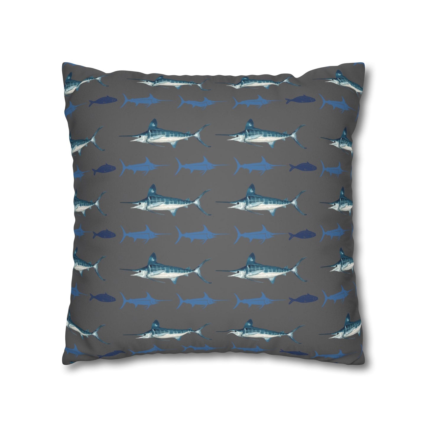 Marlin Lux Faux Suede Throw Pillow Cover – 18" x 18" & 20" x 20"