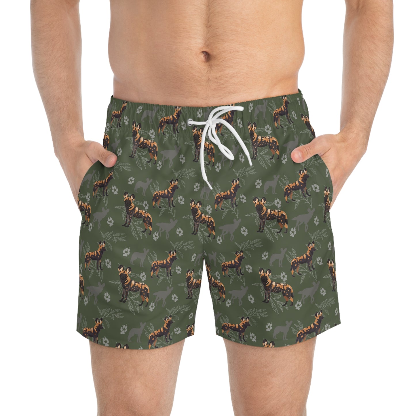 Wild Dog Pack Swim Trunks
