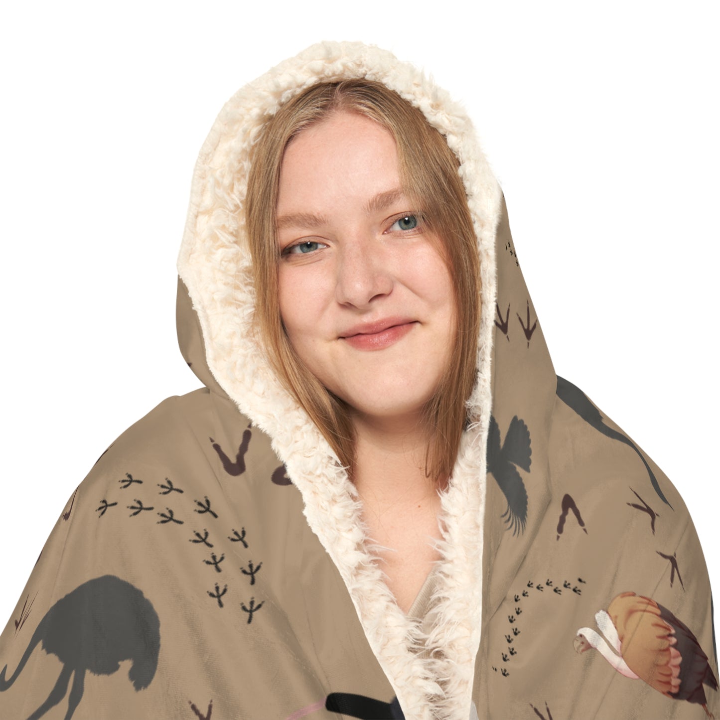 Safari Bird Hooded Snuggle Blanket